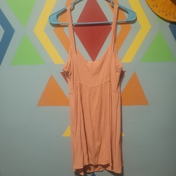 Forever 21 Exclusive Women's Peach Empire Waist Mini Dress Size Large - Picture 5 of 10